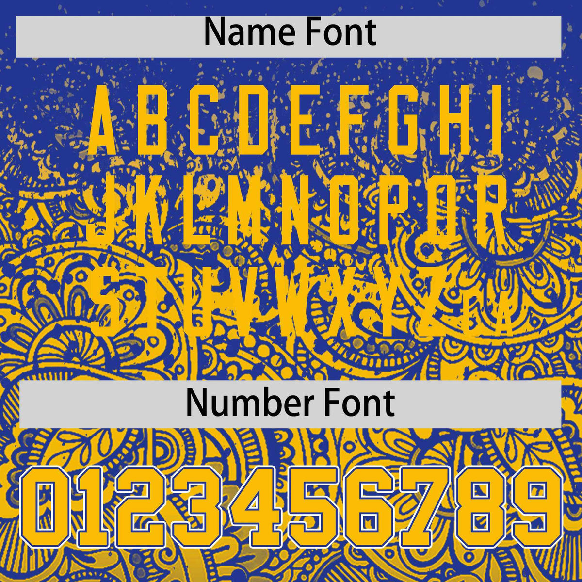 Custom Royal Yellow Floral Print Pattern Full Button Gradient Fashion Baseball Jersey Limited