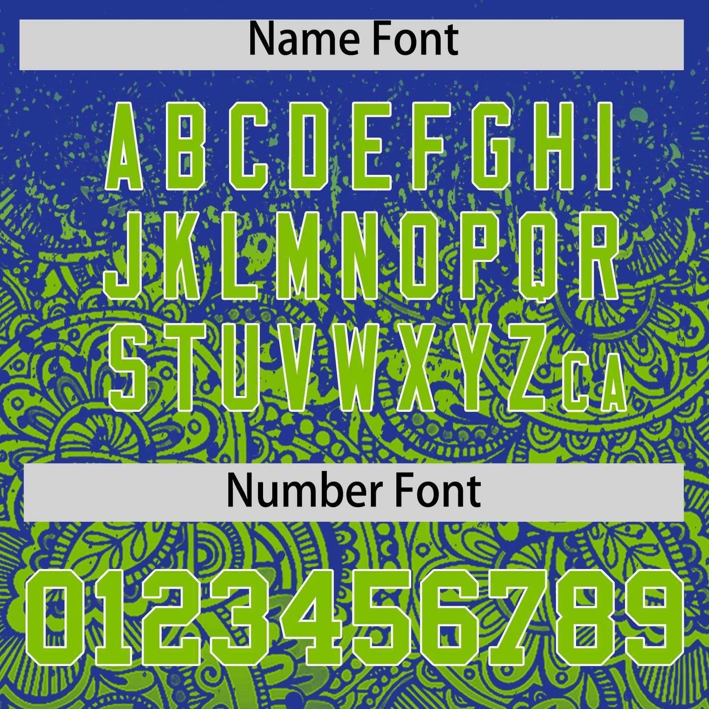 Custom Royal Neon Green Floral Print Pattern Full Button Gradient Fashion Baseball Jersey Limited