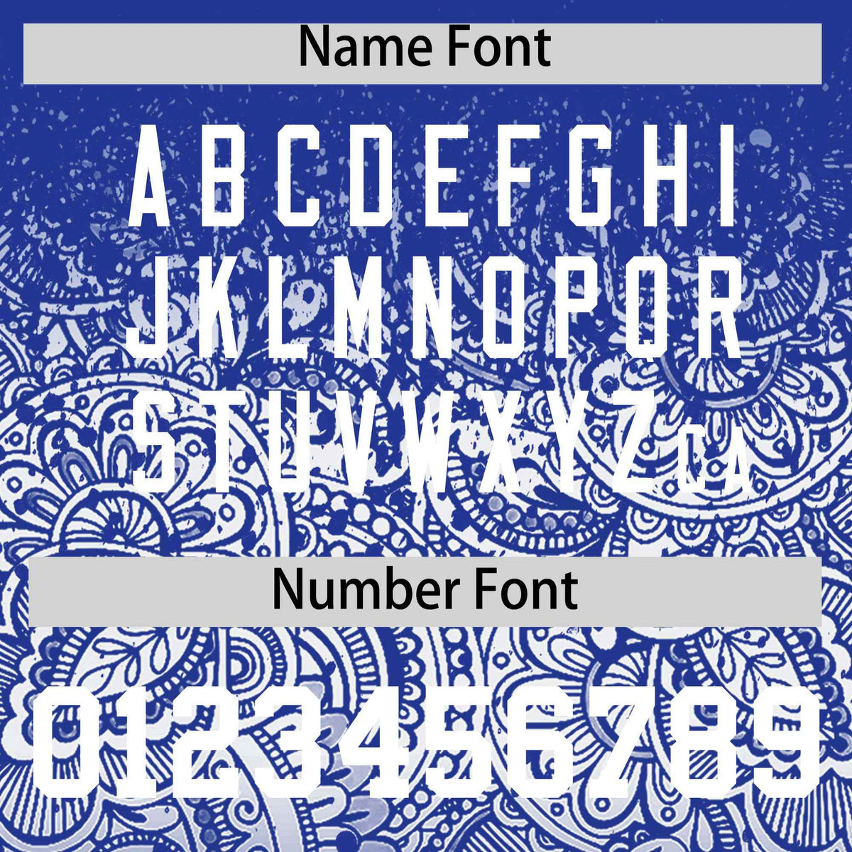 Custom Royal White Floral Print Pattern Full Button Gradient Fashion Baseball Jersey Limited