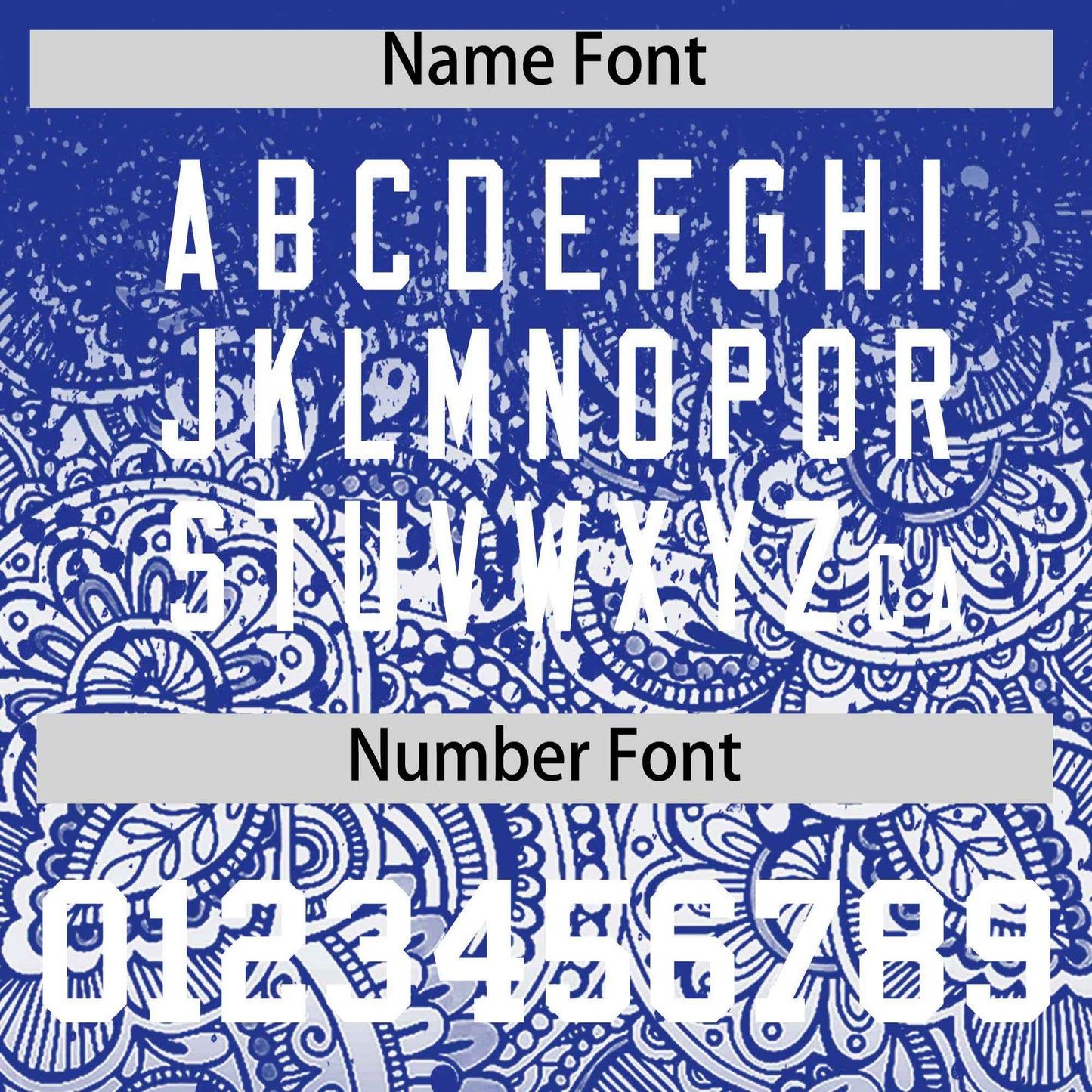 Custom Royal White Floral Print Pattern Full Button Gradient Fashion Baseball Jersey Limited