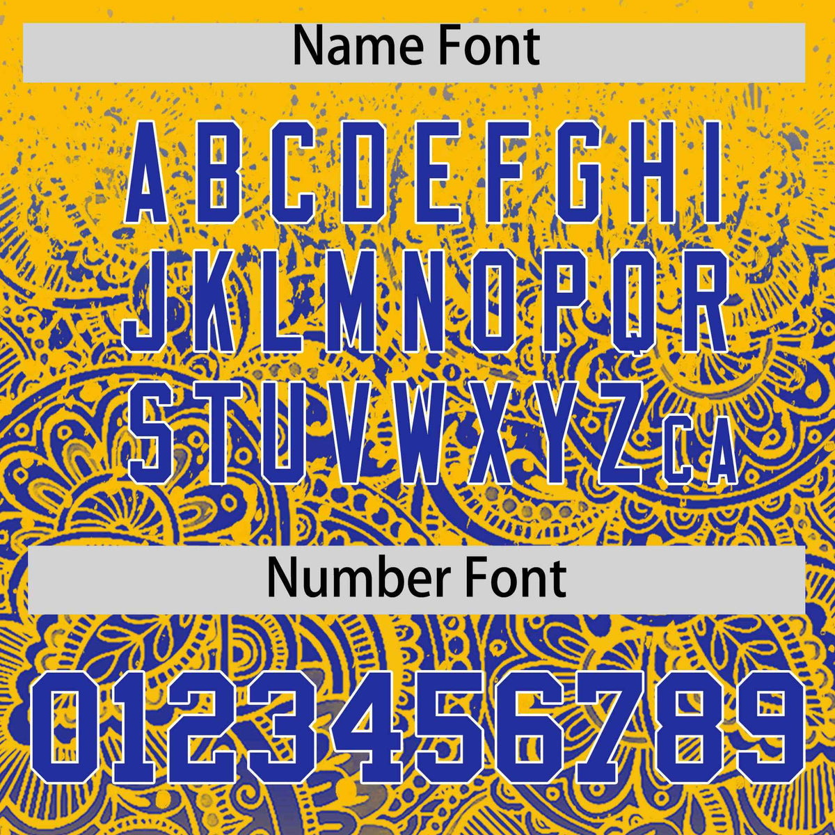 Custom Yellow Royal Floral Print Pattern Full Button Gradient Fashion Baseball Jersey Limited