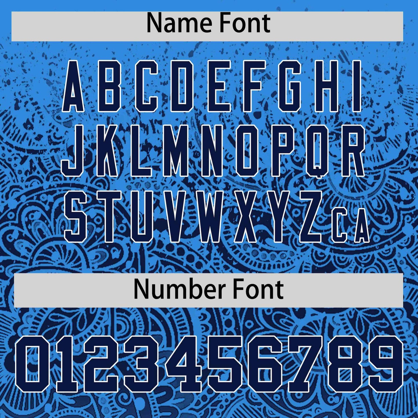 Custom Light Blue Navy Floral Print Pattern Full Button Gradient Fashion Baseball Jersey Limited