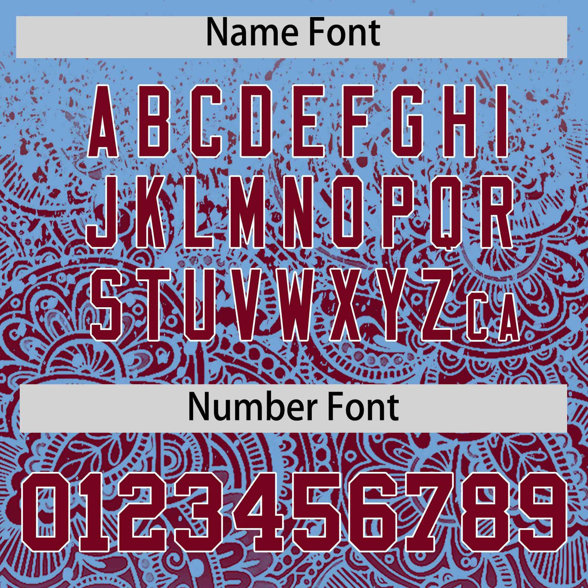 Custom Powder Blue Crimson Floral Print Pattern Full Button Gradient Fashion Baseball Jersey Limited