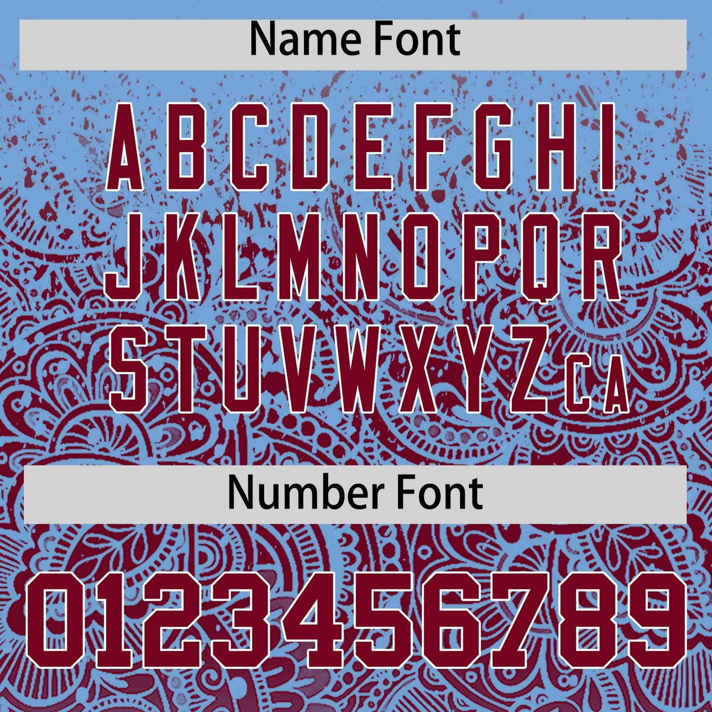 Custom Powder Blue Crimson Floral Print Pattern Full Button Gradient Fashion Baseball Jersey Limited