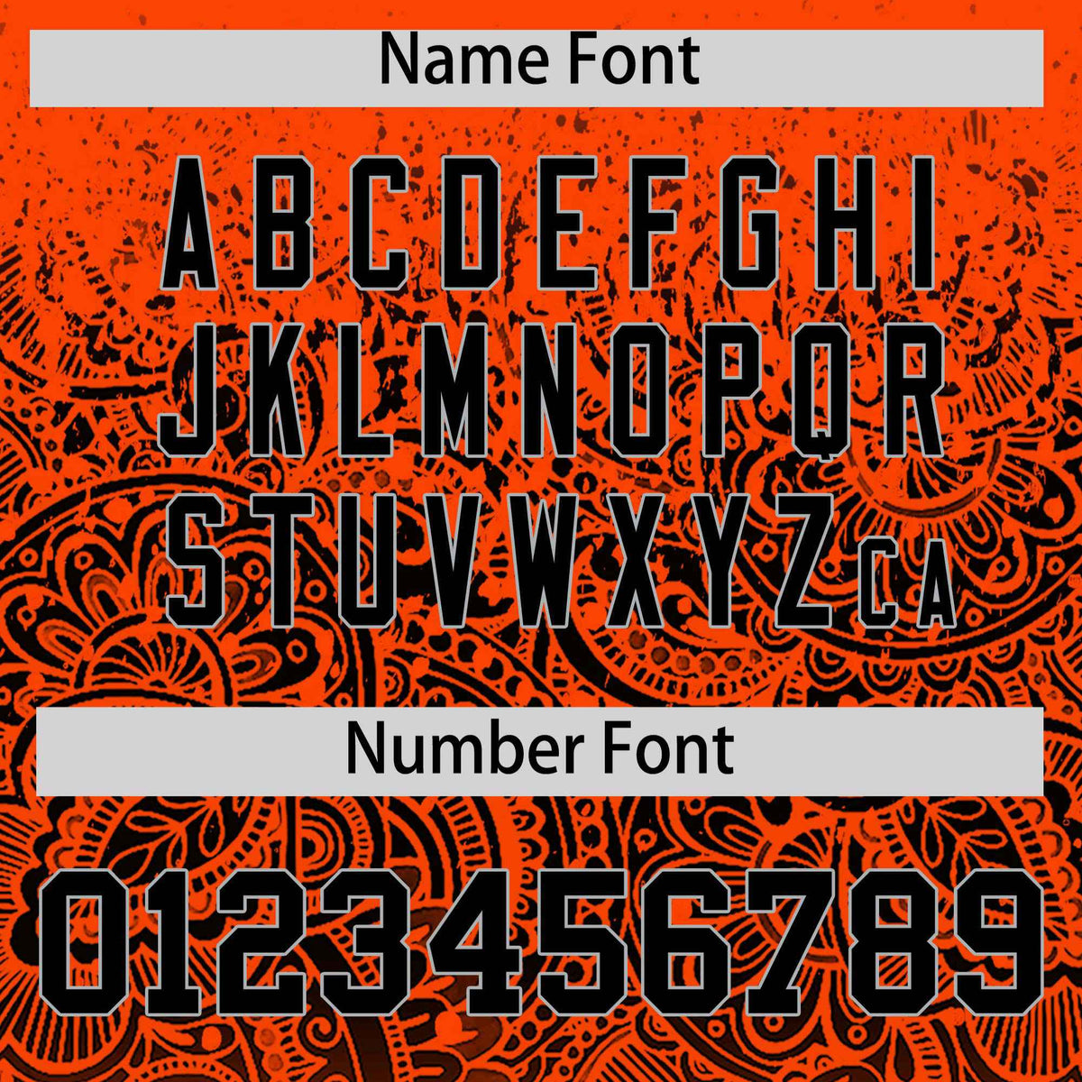 Custom Orange Black Floral Print Pattern Full Button Gradient Fashion Baseball Jersey Limited