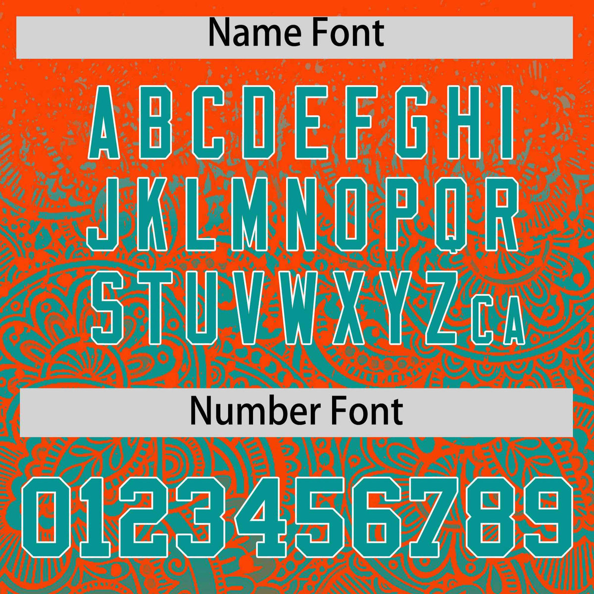 Custom Orange Aqua Floral Print Pattern Full Button Gradient Fashion Baseball Jersey Limited