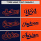 Custom Navy Orange Split Fashion Coconut Tree Design Authentic Baseball Jersey Limited