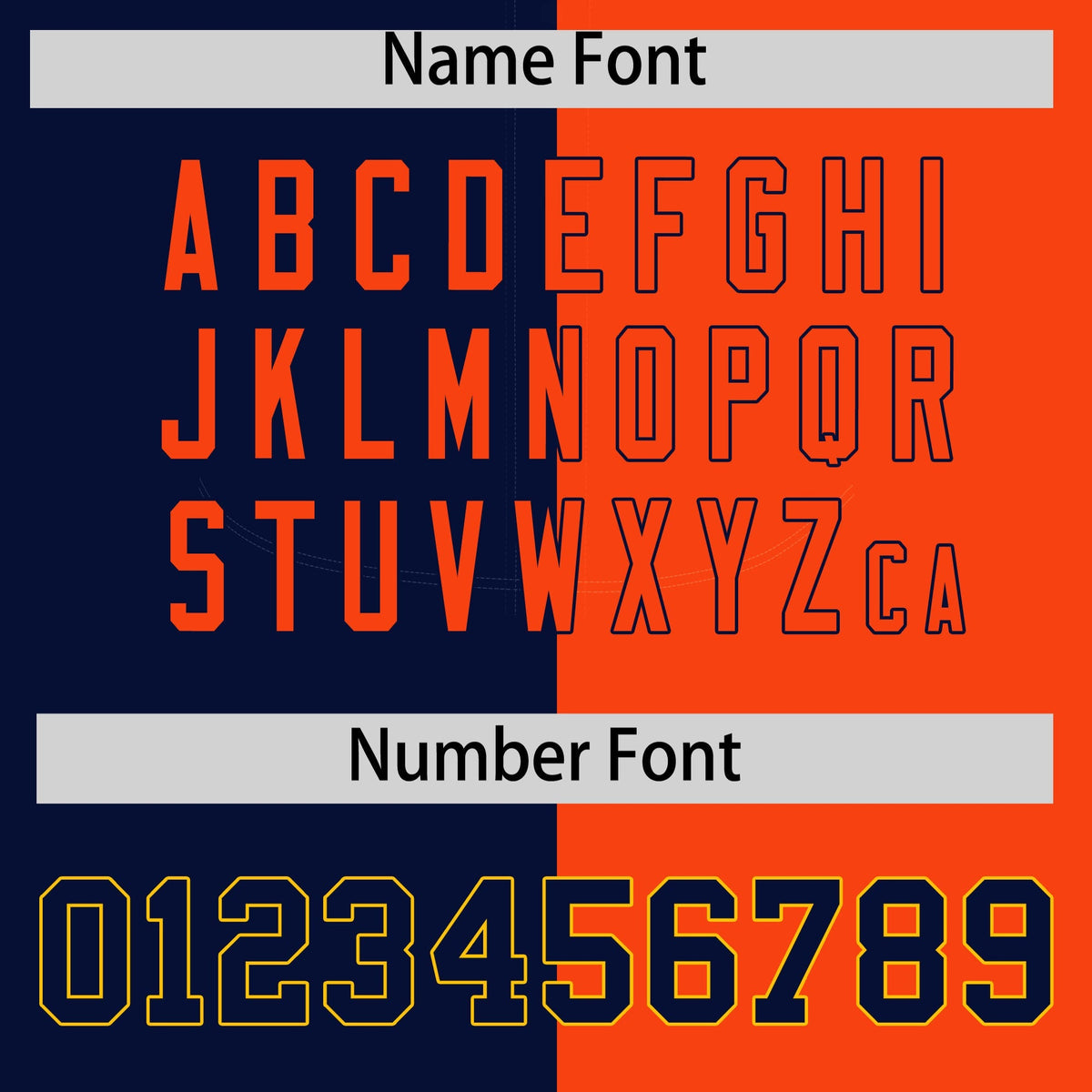 Custom Navy Orange Split Fashion Coconut Tree Design Authentic Baseball Jersey Limited