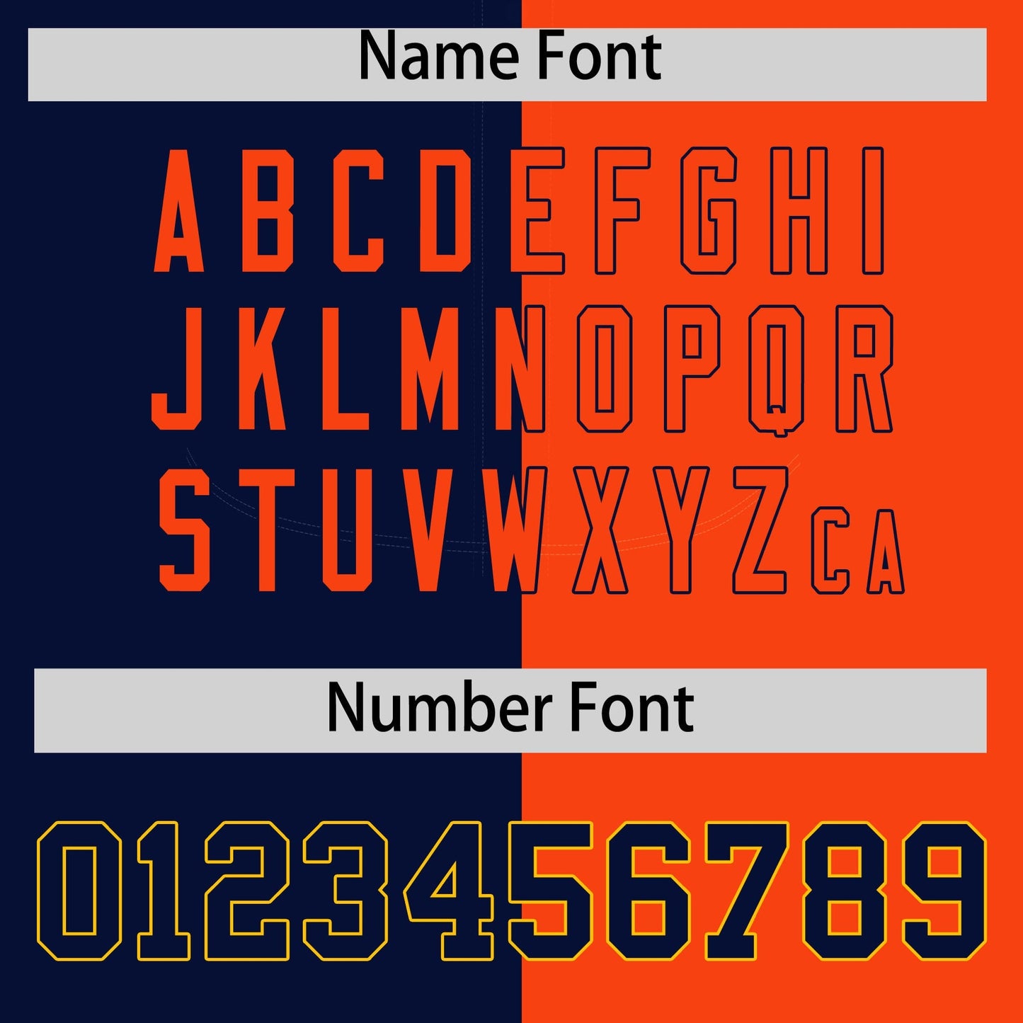 Custom Navy Orange Split Fashion Coconut Tree Design Authentic Baseball Jersey Limited