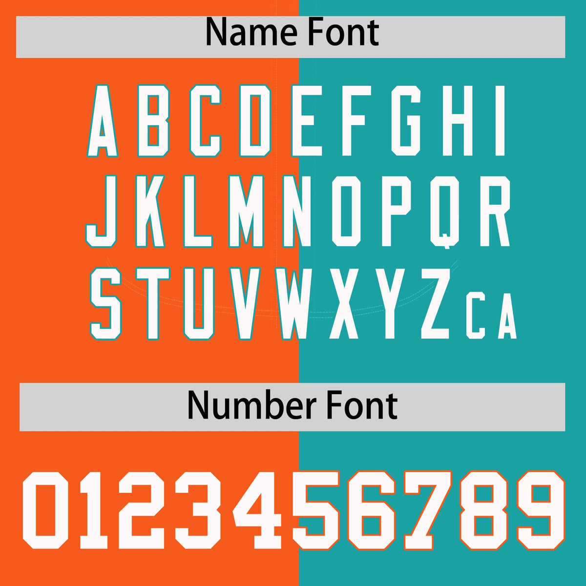 Custom Orange Aqua Split Fashion Coconut Tree Design Authentic Baseball Jersey Limited