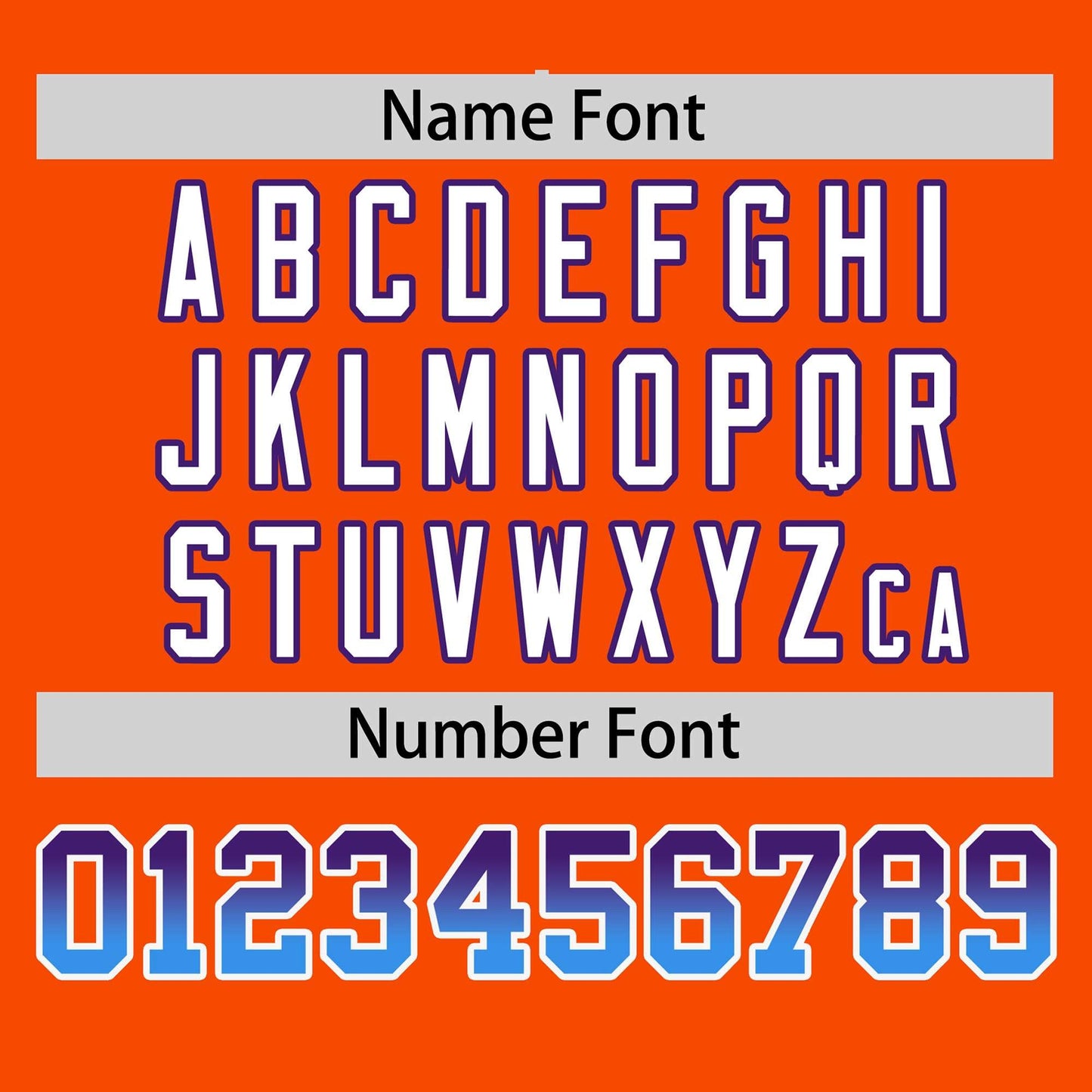 Custom Orange Purple-Powder Blue Personalized Gradient Font And Side Design Authentic Baseball Jersey Limited