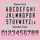 Custom Light Pink Black-Pink Personalized Gradient Font And Side Design Authentic Baseball Jersey Limited