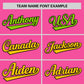 Custom Pink Neon Green-Gold Personalized Gradient Font And Side Design Authentic Baseball Jersey Limited