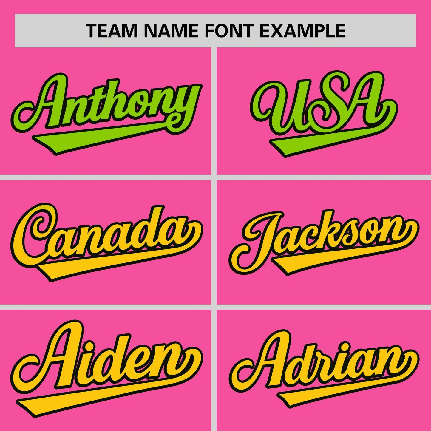 Custom Pink Neon Green-Gold Personalized Gradient Font And Side Design Authentic Baseball Jersey Limited