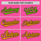 Custom Pink Neon Green-Gold Personalized Gradient Font And Side Design Authentic Baseball Jersey Limited