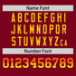 Custom Crimson Orange-Gold Personalized Gradient Font And Side Design Authentic Baseball Jersey Limited