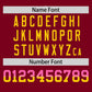 Custom Crimson Pink-Gold Personalized Gradient Font And Side Design Authentic Baseball Jersey Limited