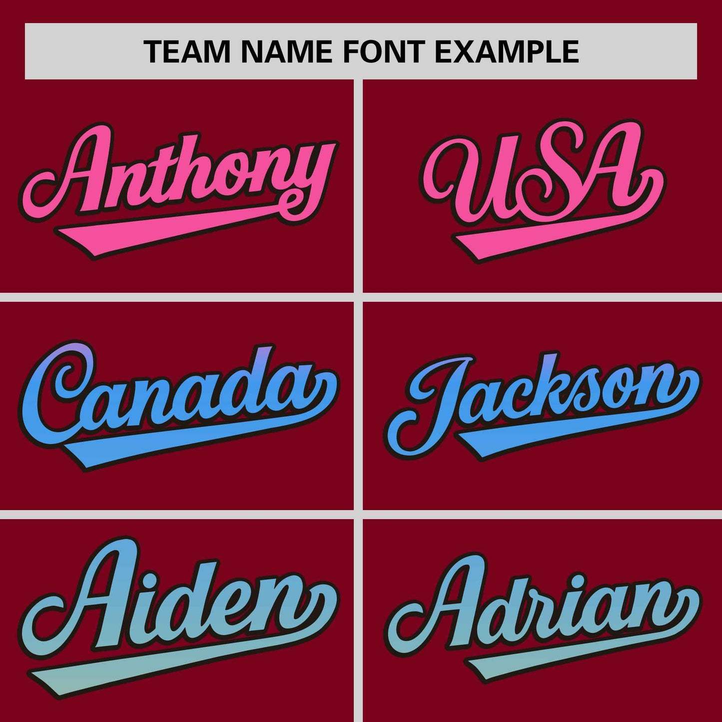 Custom Crimson Pink-Powder Blue Personalized Gradient Font And Side Design Authentic Baseball Jersey Limited