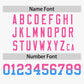 Custom White Pink-Powder Blue Personalized Gradient Font And Side Design Authentic Baseball Jersey Limited
