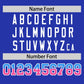 Custom Royal Powder Blue-Pink Personalized Gradient Font And Side Design Authentic Baseball Jersey Limited