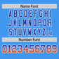Custom Powder Blue Royal-Orange Personalized Gradient Font And Side Design Authentic Baseball Jersey Limited