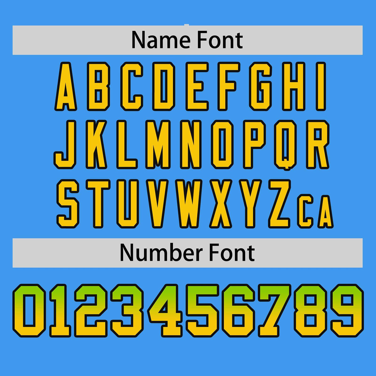 Custom Powder Blue Neon Green-Gold Personalized Gradient Font And Side Design Authentic Baseball Jersey Limited