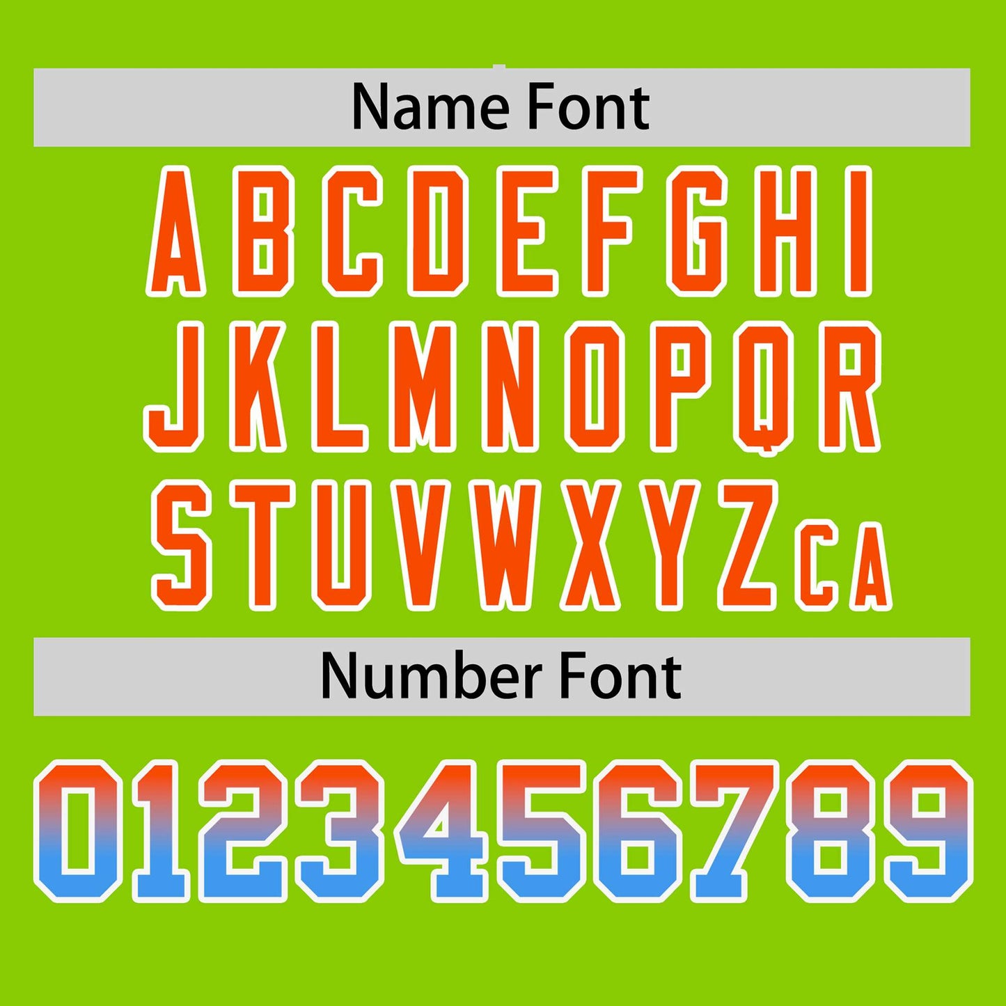 Custom Neon Green Orange-Powder Blue Personalized Gradient Font And Side Design Authentic Baseball Jersey Limited