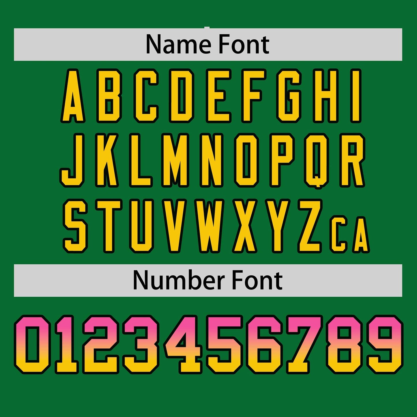 Custom Kelly Green Pink-Gold Personalized Gradient Font And Side Design Authentic Baseball Jersey Limited