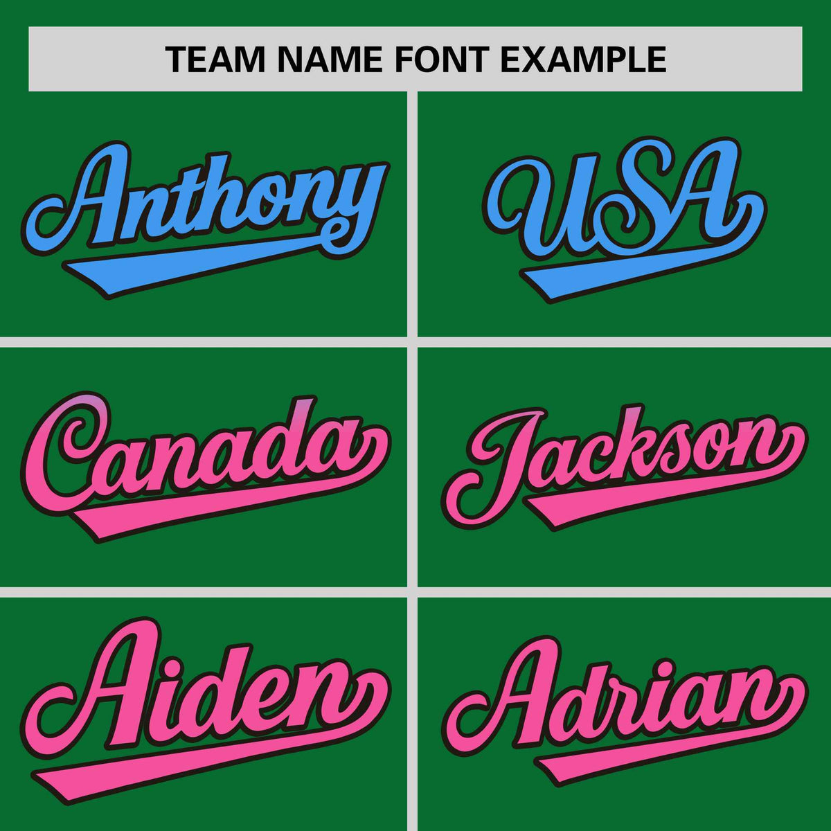 Custom Kelly Green Powder Blue-Pink Personalized Gradient Font And Side Design Authentic Baseball Jersey Limited