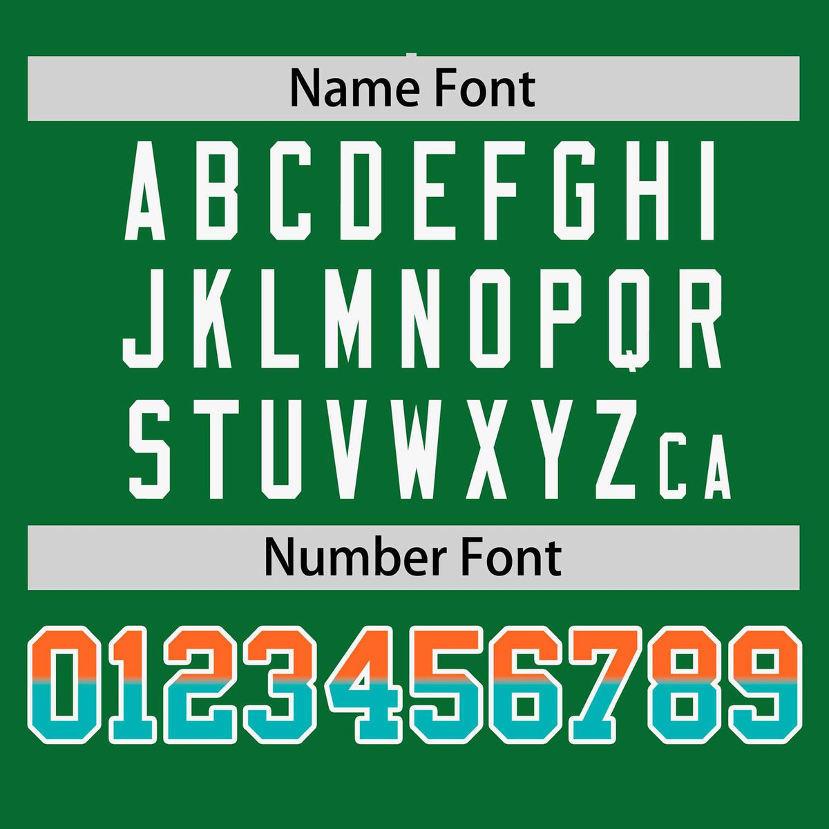 Custom Kelly Green Orange-Aqua Personalized Gradient Font And Side Design Authentic Baseball Jersey Limited