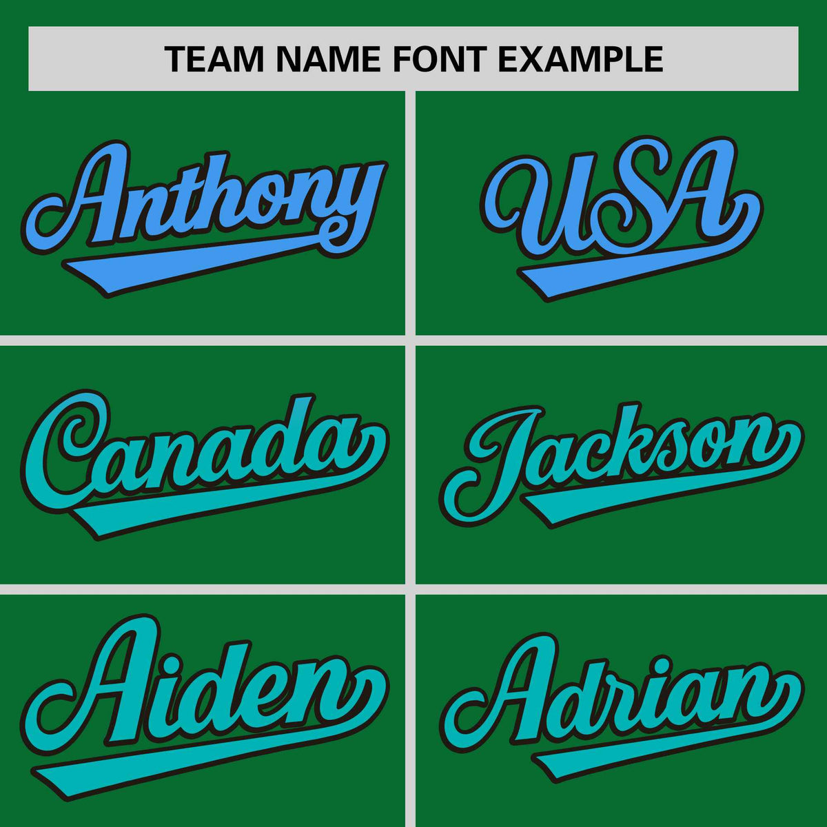Custom Kelly Green Powder Blue-Aqua Personalized Gradient Font And Side Design Authentic Baseball Jersey Limited
