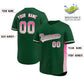 Custom Green Pink-Lt Pink Personalized Gradient Font And Side Design Authentic Baseball Jersey Limited