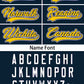 Custom Navy Yellow Personalized Milwaukee City Nightscape Authentic Baseball Jersey Limited