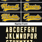 Custom Black Yellow Personalized Pittsburgh City Nightscape Authentic Baseball Jersey Limited