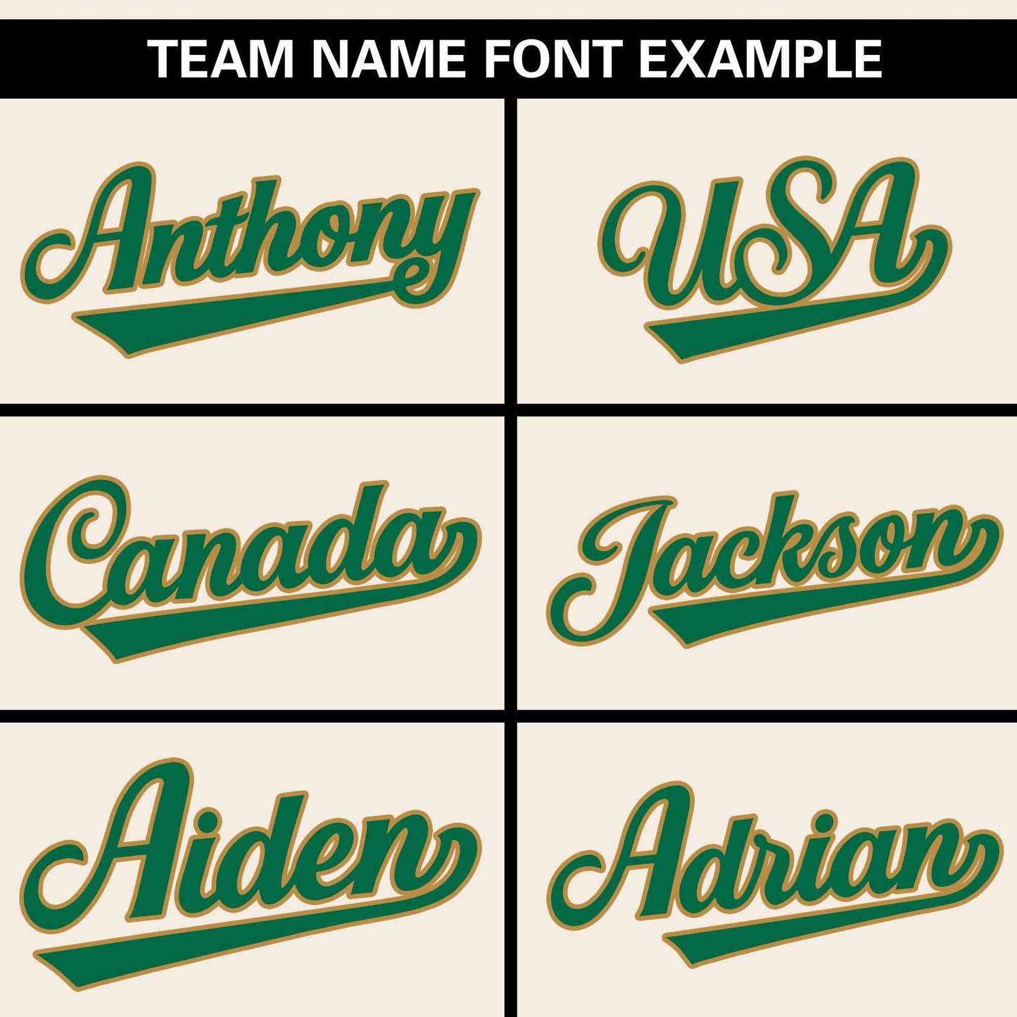 Custom Cream Kelly Green-Old Gold Personalized Side Two-Tone Design Authentic Baseball Jersey Limited