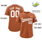 Custom Orange White Texas Flag Classic Style Authentic Baseball Jersey Limited