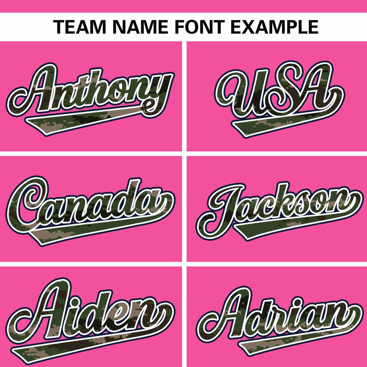 Custom Pink Personalized Camo Font Authentic Baseball Jersey Limited