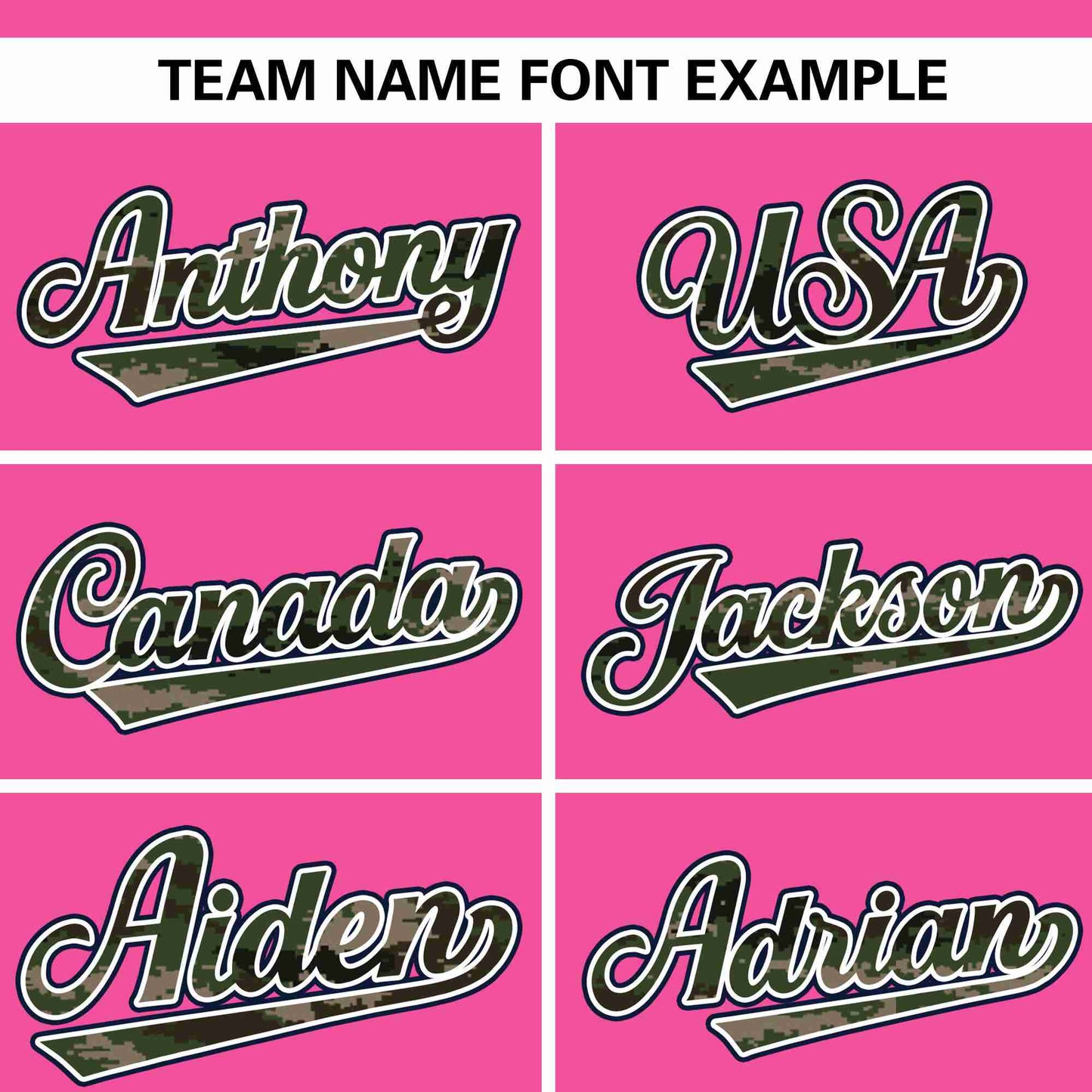 Custom Pink Personalized Camo Font Authentic Baseball Jersey Limited