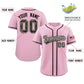 Custom Pink Personalized Camo Font Authentic Baseball Jersey Limited