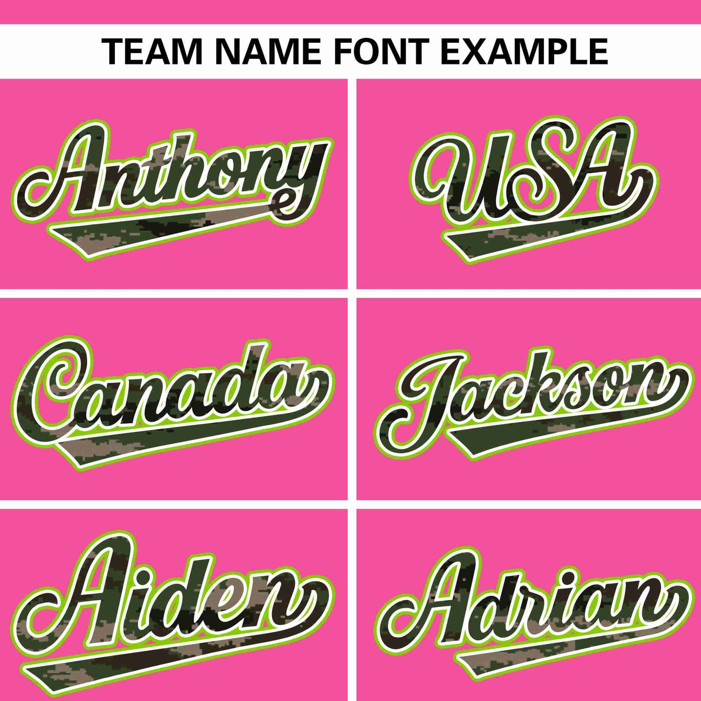 Custom Pink Personalized Camo Font Authentic Baseball Jersey Limited