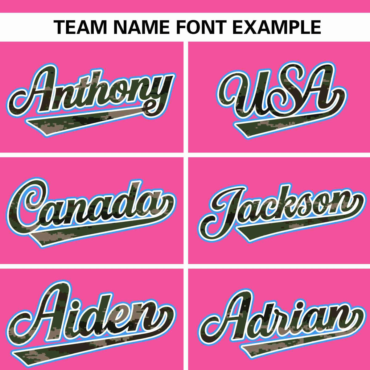 Custom Pink Personalized Camo Font Authentic Baseball Jersey Limited