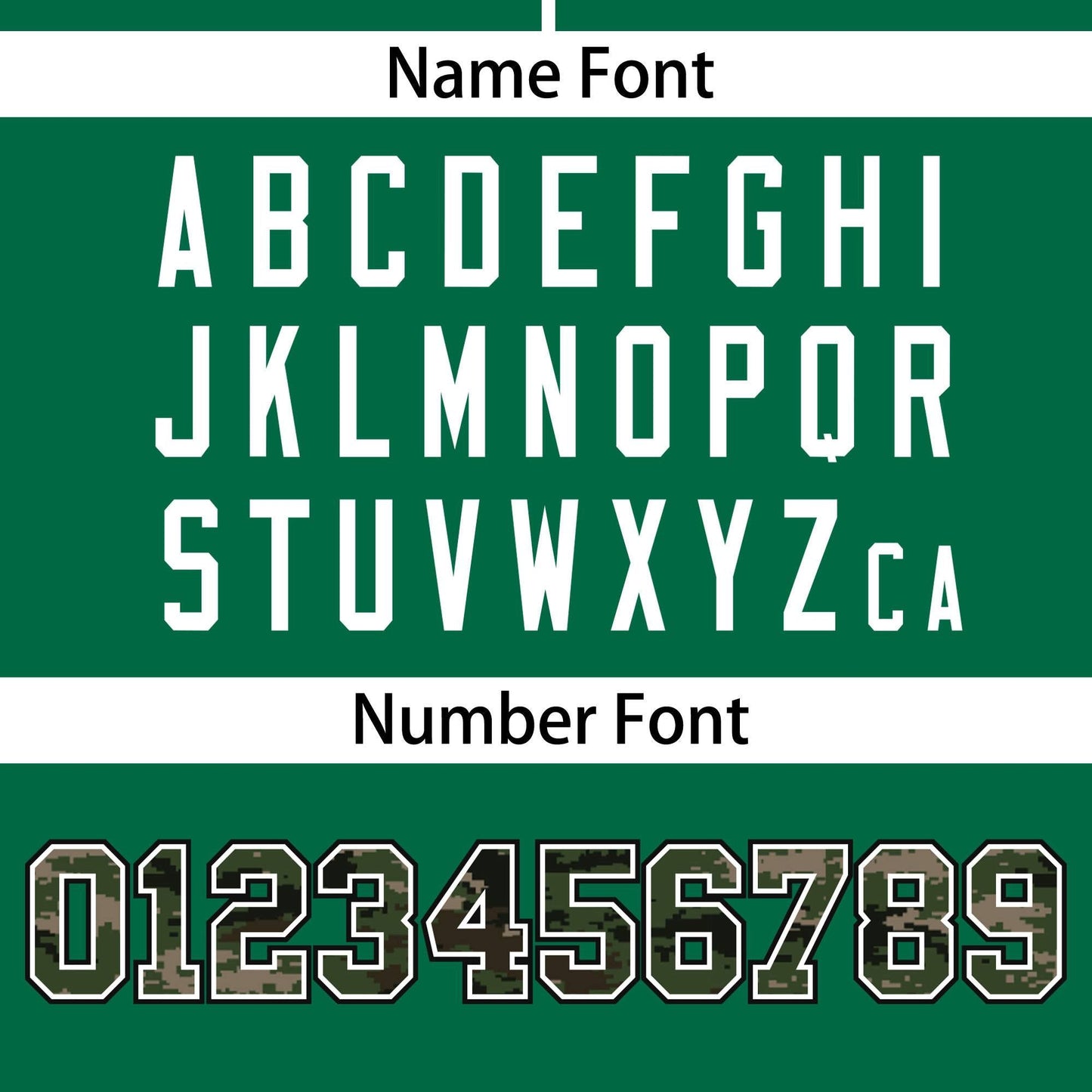 Custom Kelly Green Personalized Camo Font Authentic Baseball Jersey Limited