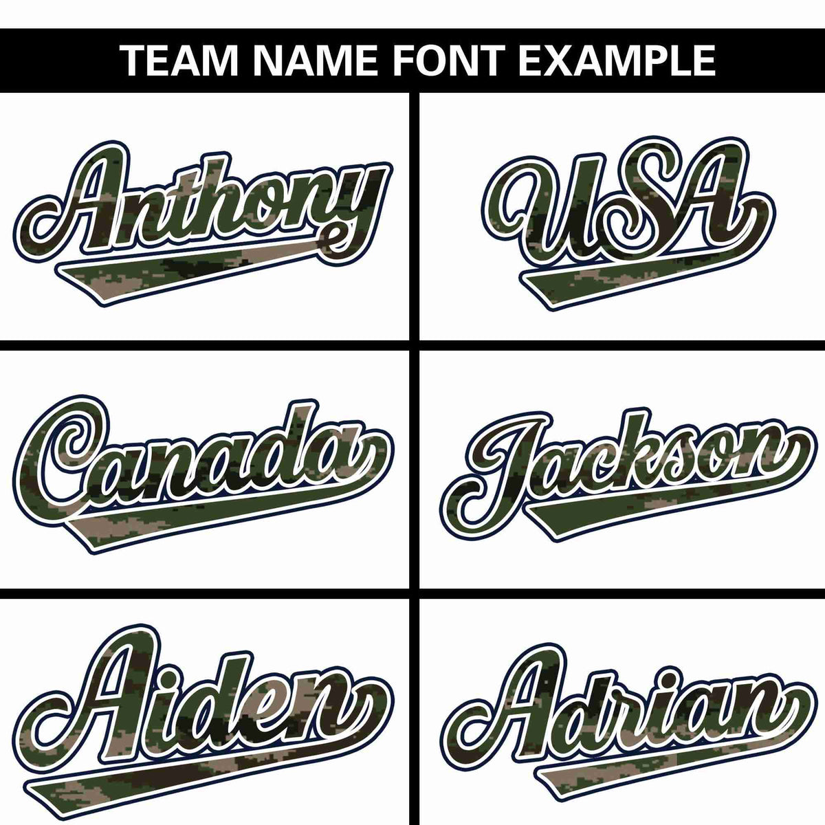 Custom White Personalized Camo Font Authentic Baseball Jersey Limited