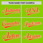 Custom Neon Green Orange Personalized Raglan Sleeves Design Authentic Baseball Jersey Limited