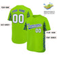 Custom Neon Green Royal Personalized Leopard Graffiti Pattern Side Design Authentic Baseball Jersey Limited