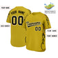 Custom Old Gold Black Side Flame Outline Pattern Sports Uniform Basetball Jersey Limited