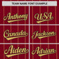 Custom Crimson Old Gold Pinstripe Personalized Side Two-tone Authentic Baseball Jersey Limited