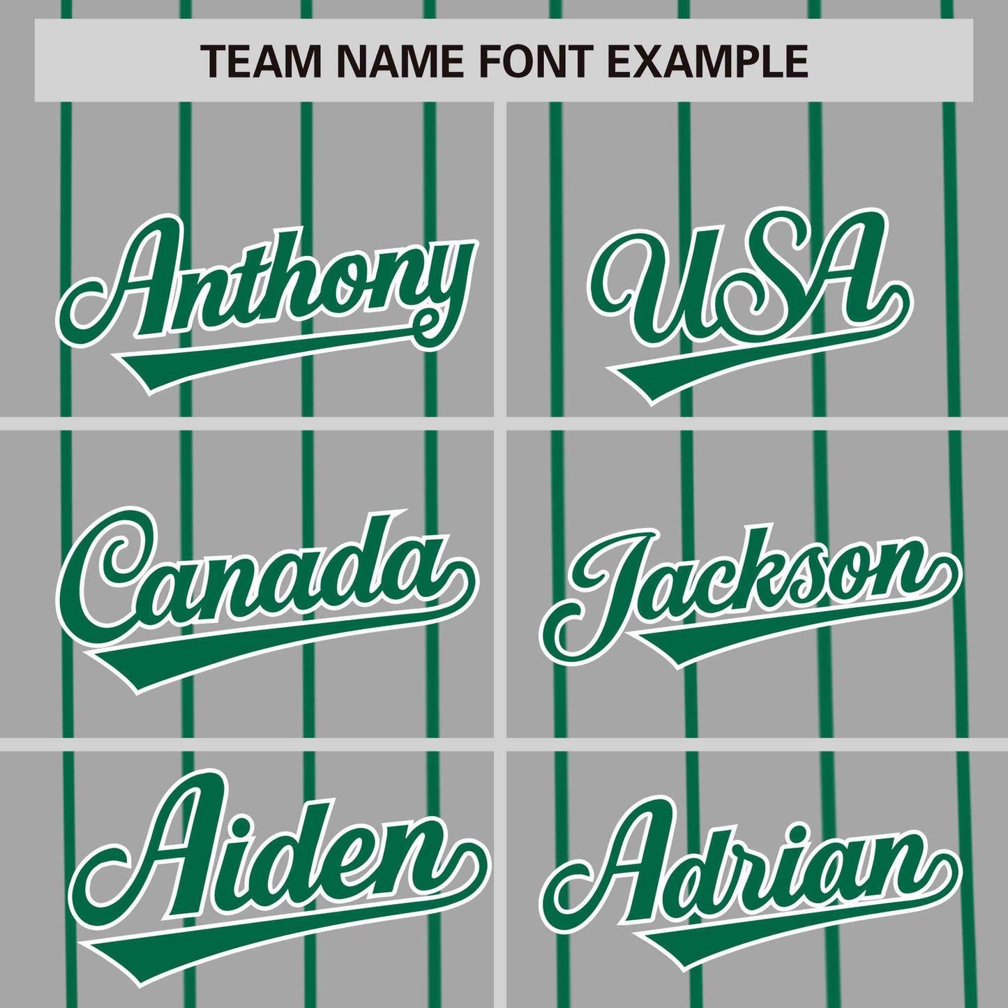 Custom Gray Kelly Green Pinstripe Personalized Side Two-tone Authentic Baseball Jersey Limited