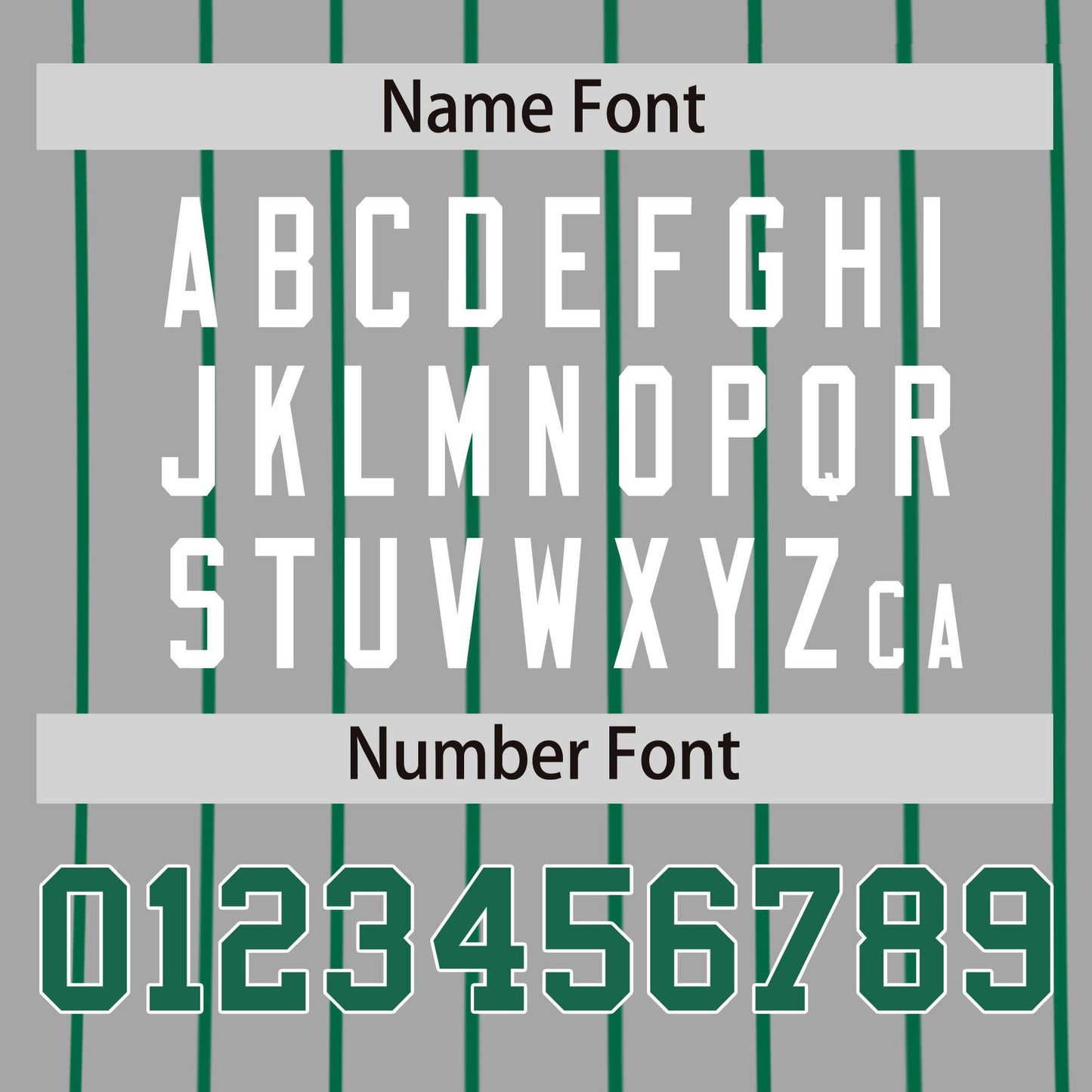 Custom Gray Kelly Green Pinstripe Personalized Side Two-tone Authentic Baseball Jersey Limited