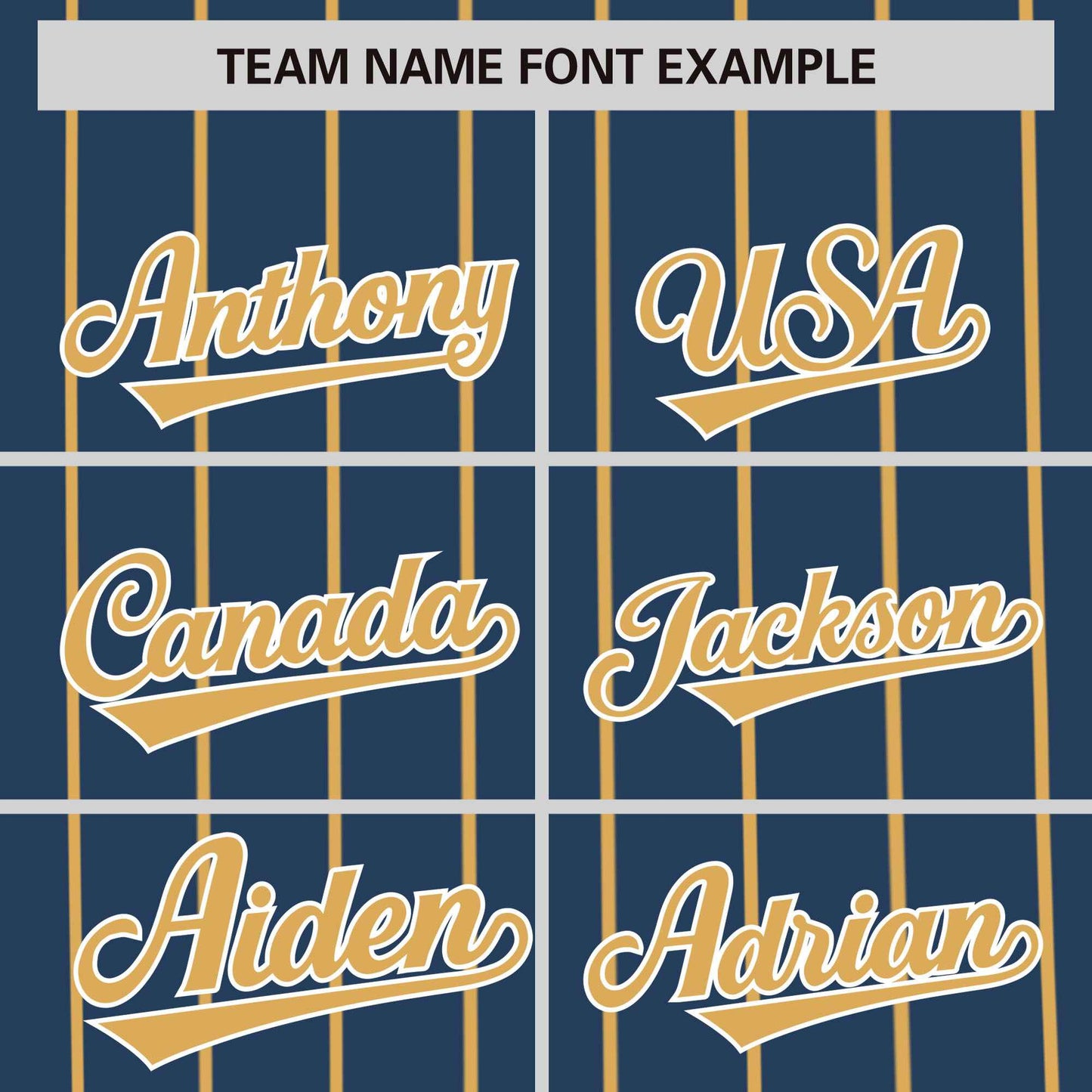 Custom Midnight Blue Old Gold Pinstripe Personalized Side Two-tone Authentic Baseball Jersey Limited